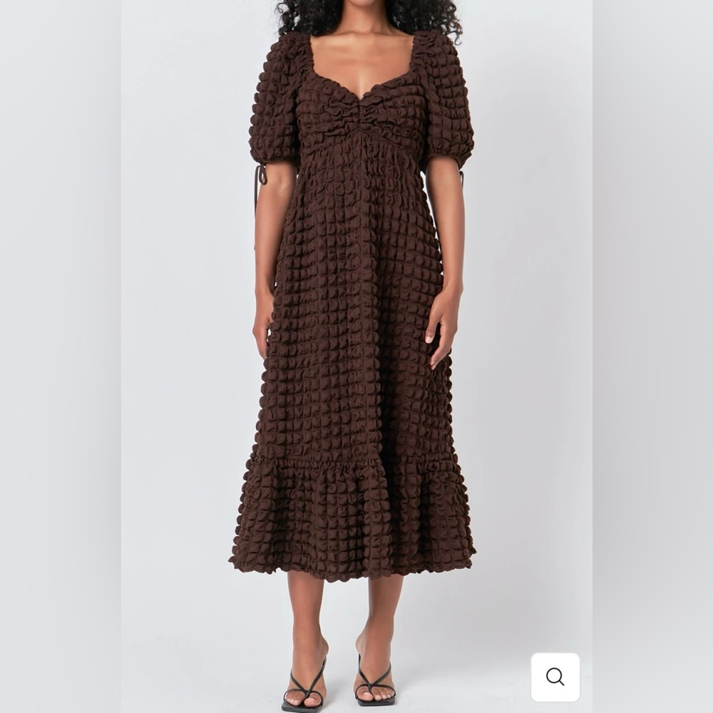 Endless Rose BUBBLE PUFF SLEEVE MAXI DRESS - Picture 4 of 15